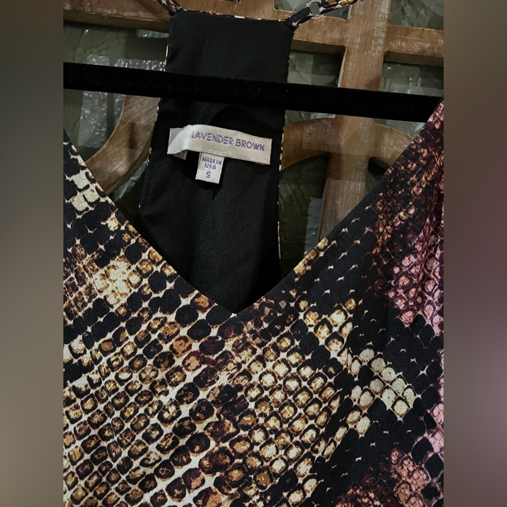Lavender Brown Python Print Camisole - image 3